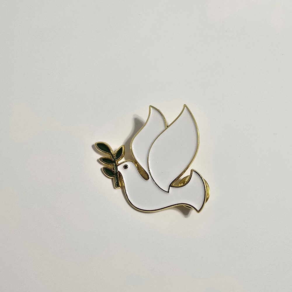 Brooch - Dove of Peace - without flag