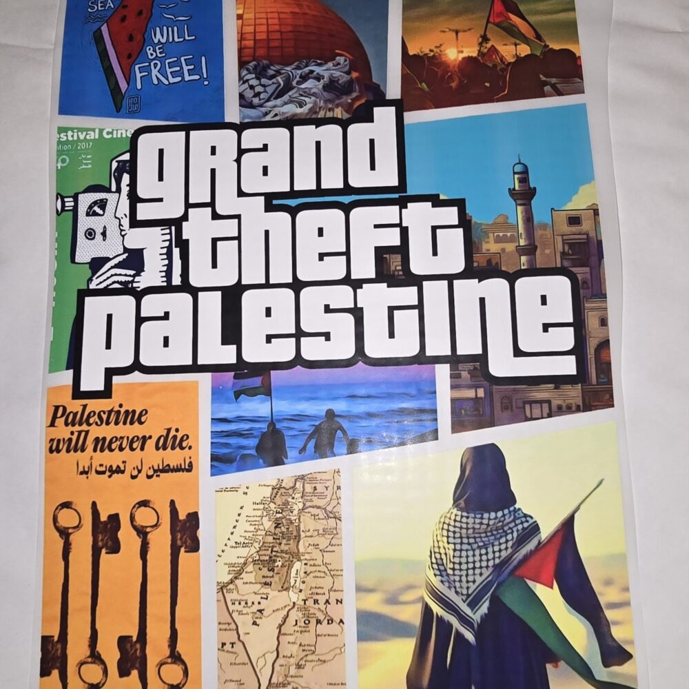 Dtf - Iron-on Patch - Grand Theft Palestine