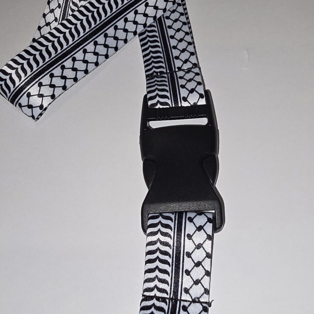 Wide Lanyard - Keffiyeh (White)