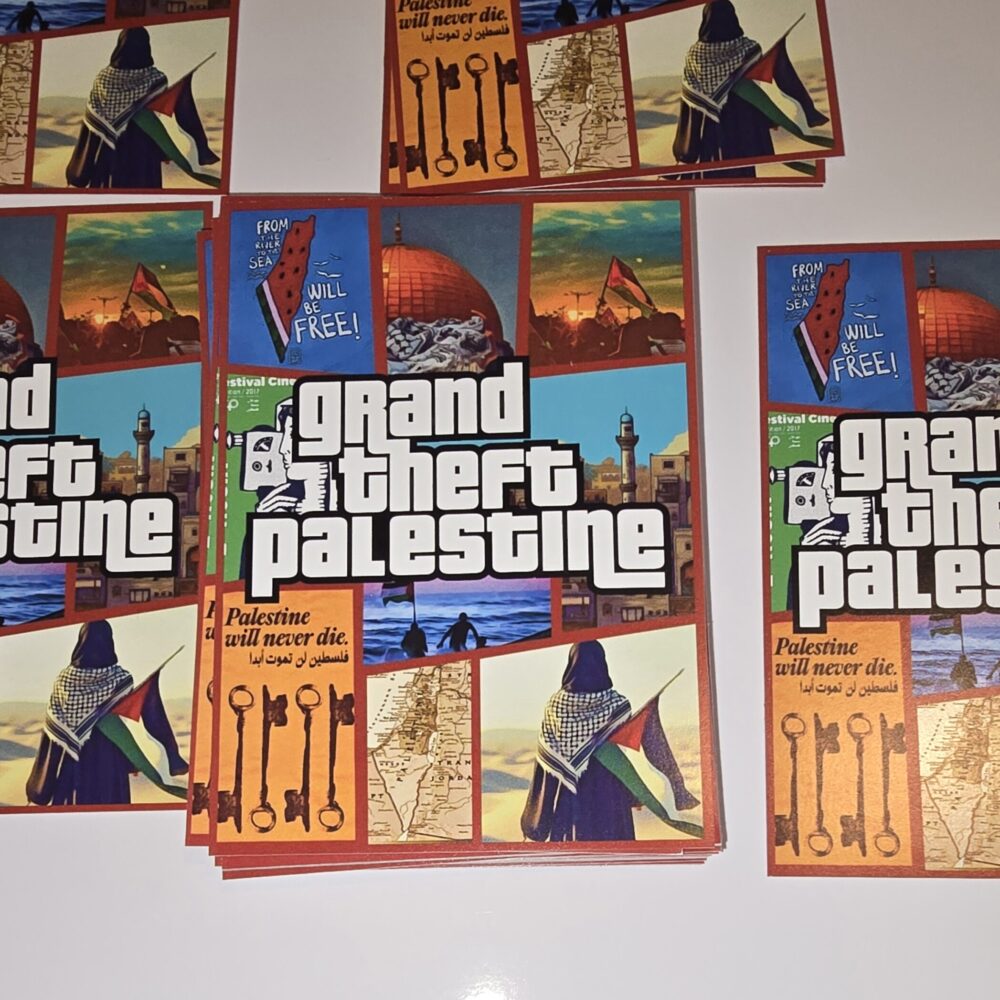 Street stickers - 50 pcs - Grand theft of Palestine