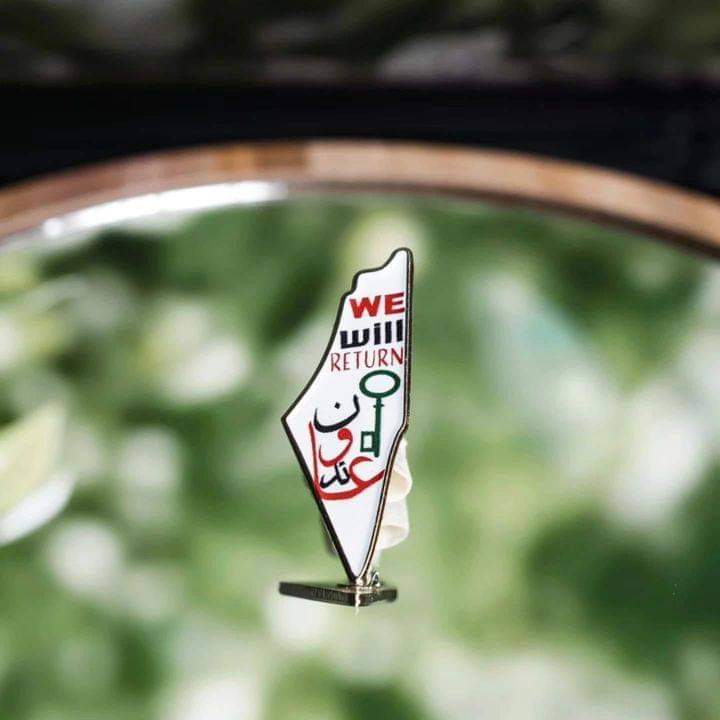 Brooch - Map of Palestine - We will return