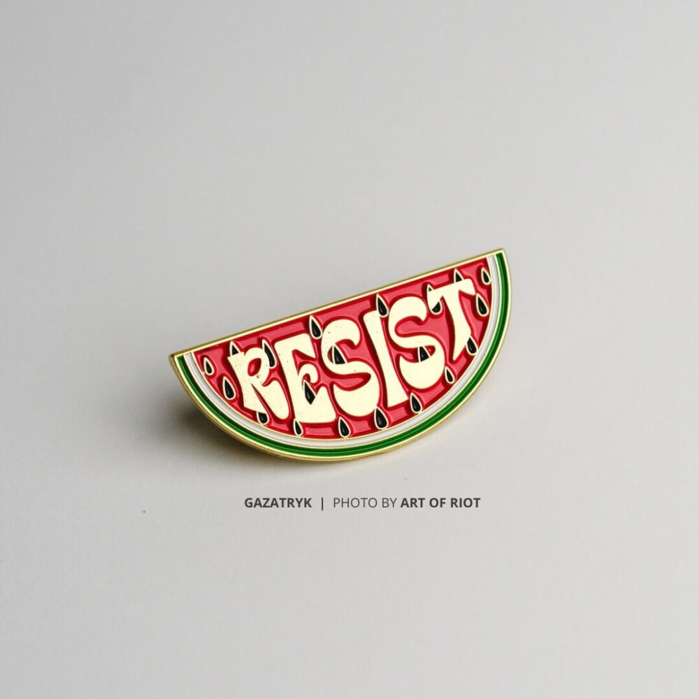 Brooch - Watermelon (Resist)