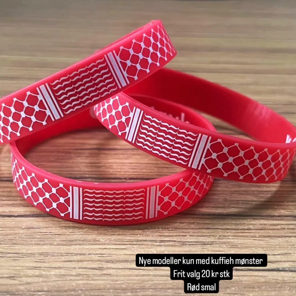 Narrow Silicone Bracelet - Red