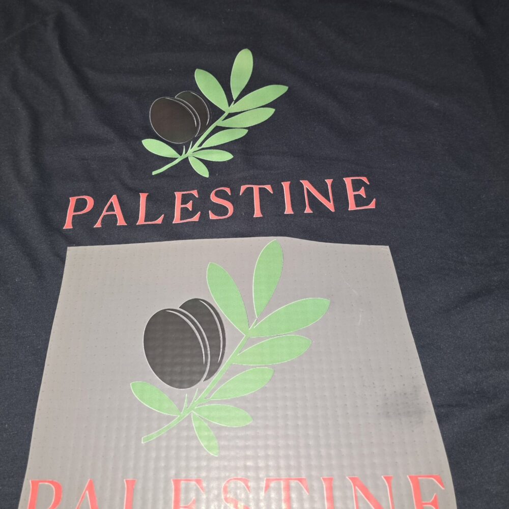 DTF - Iron-on patch - Olive with Palestine