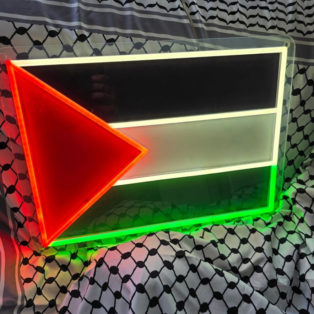 Neon light - Palestine flag