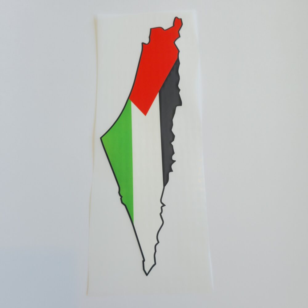 Dtf - Iron-on Patch - Palestine flag map