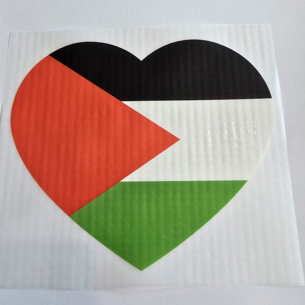 Dtf - Iron-on Patch - Palestine Heart