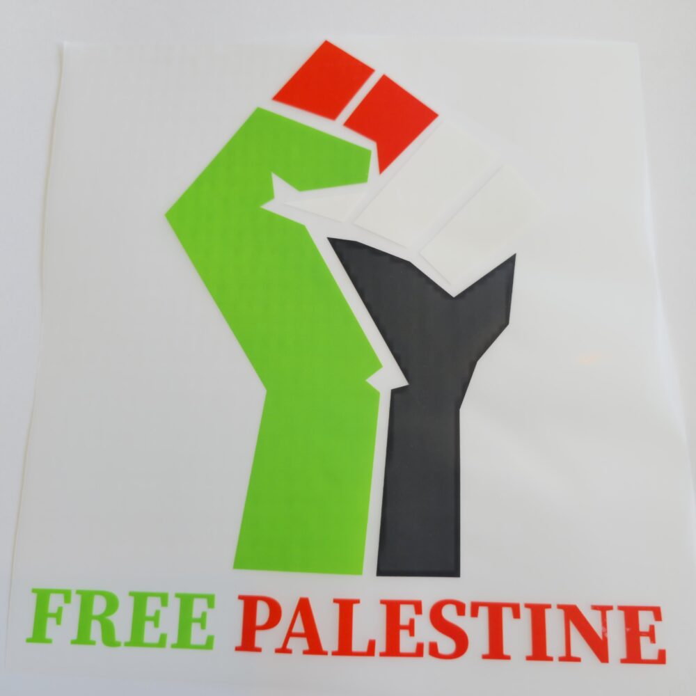 Dtf - Iron-on Patch - Free Palestine Fist