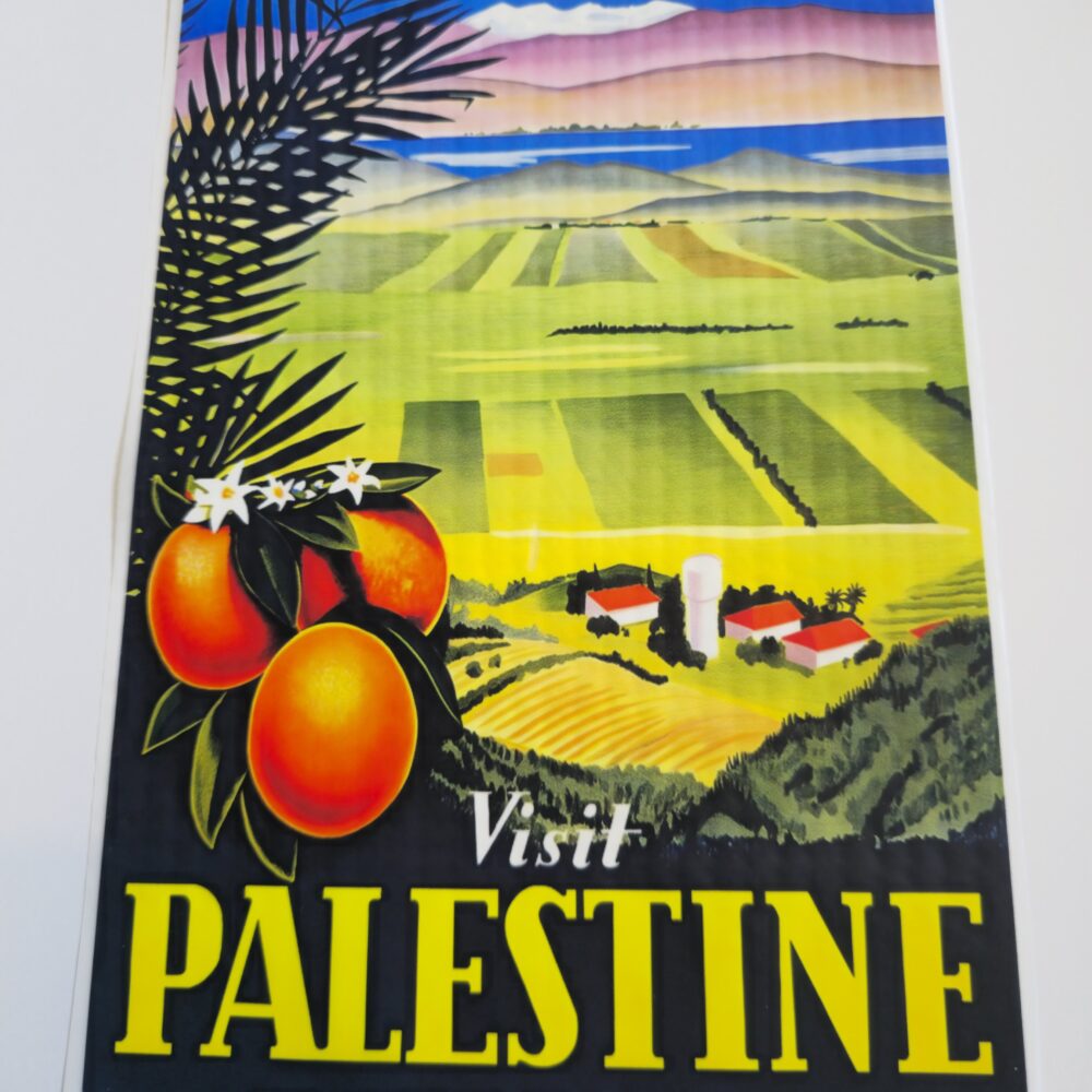 Dtf - Iron-on Patch - Visit Palestine (Orange)