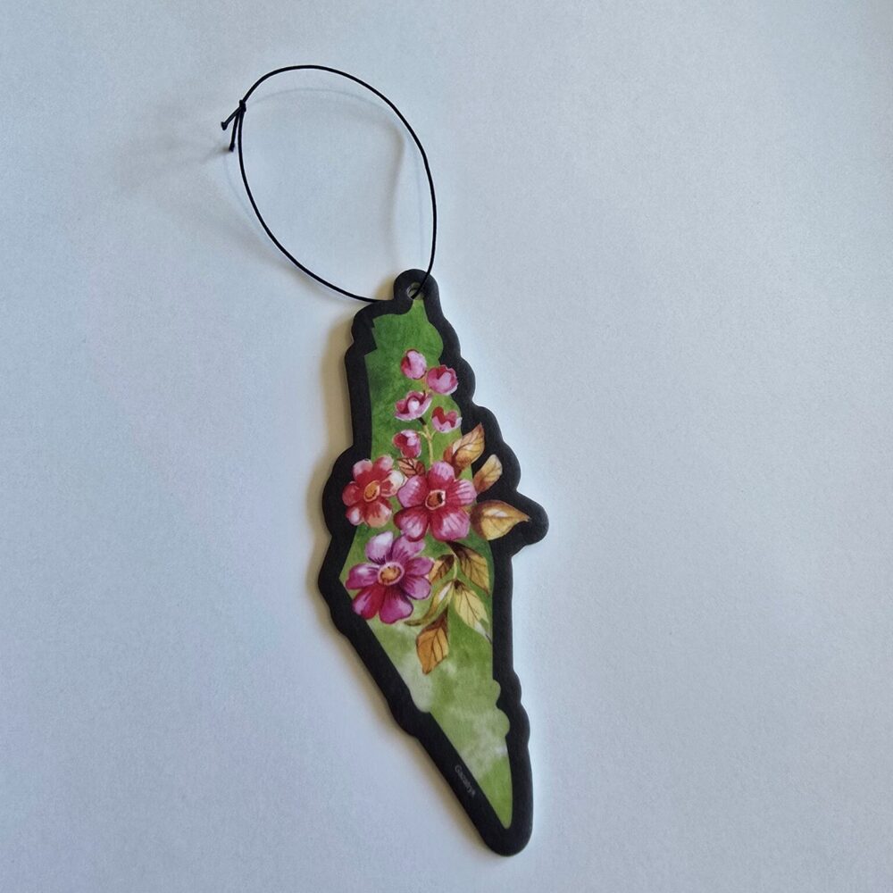 Car fragrance/room freshener - Palestine map - Strawberry bubblegum
