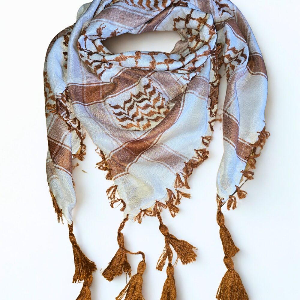 Keffiyeh - Light Brown (Woven)