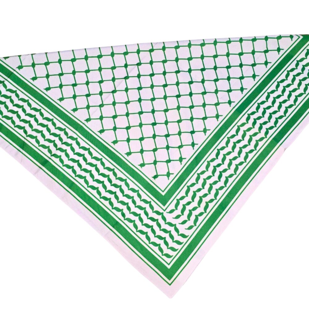 Keffiyeh - Bandana - Light Green 55×55 cm