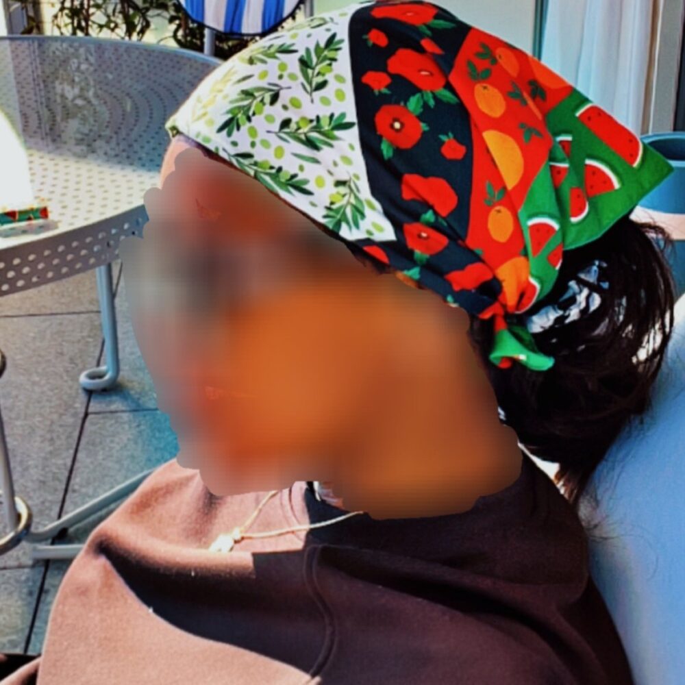 Keffiyeh - Bandana - Palestine fruits - 55×55 cm