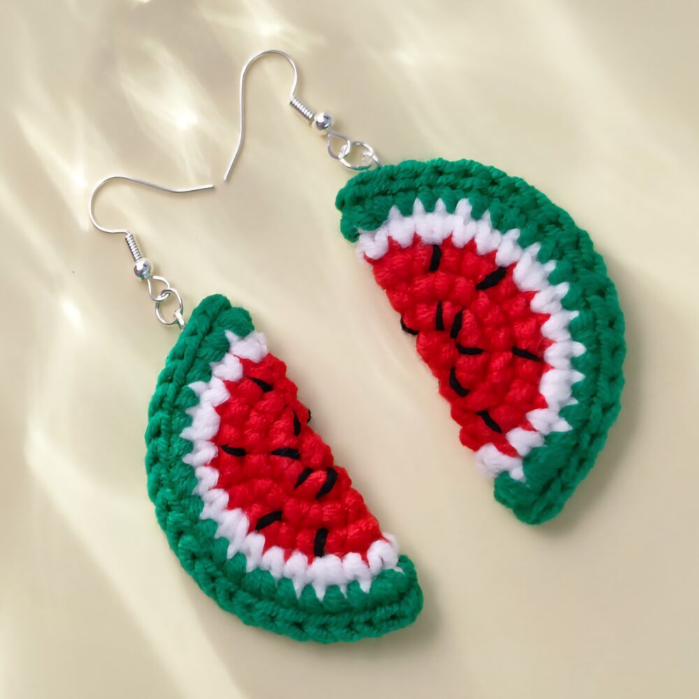 Earrings - Half Watermelon (Small)