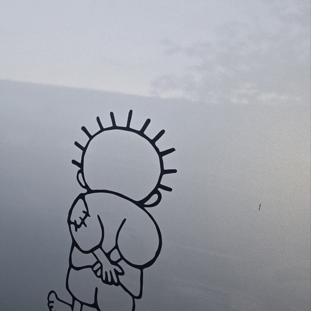 Vinyl Sticker - Handala - Black