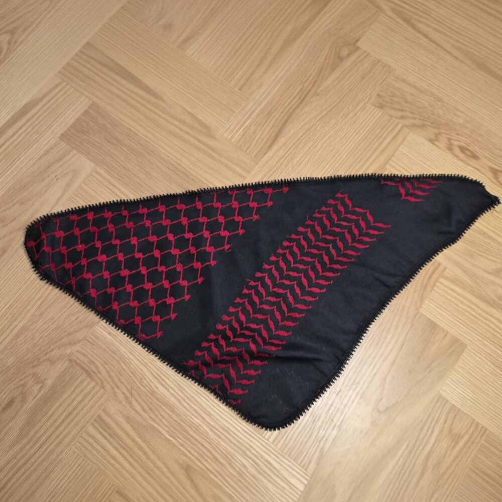 Keffiyeh - Woven bandana - Red/Black (Woven)