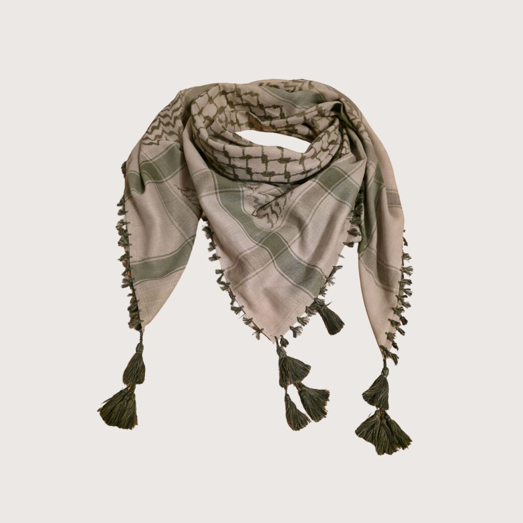 Keffiyeh - Solid olive green
