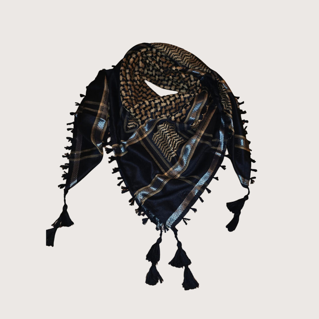 Keffiyeh - Gold and silver