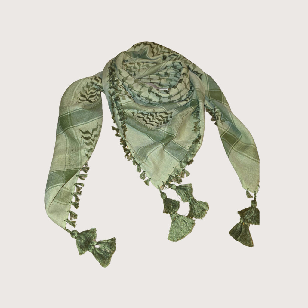 Keffiyeh - olive green (extra light)