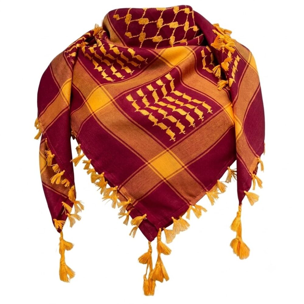 Keffiyeh - Red and yellow